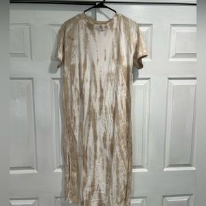 Tye dye midi tshirt dress
